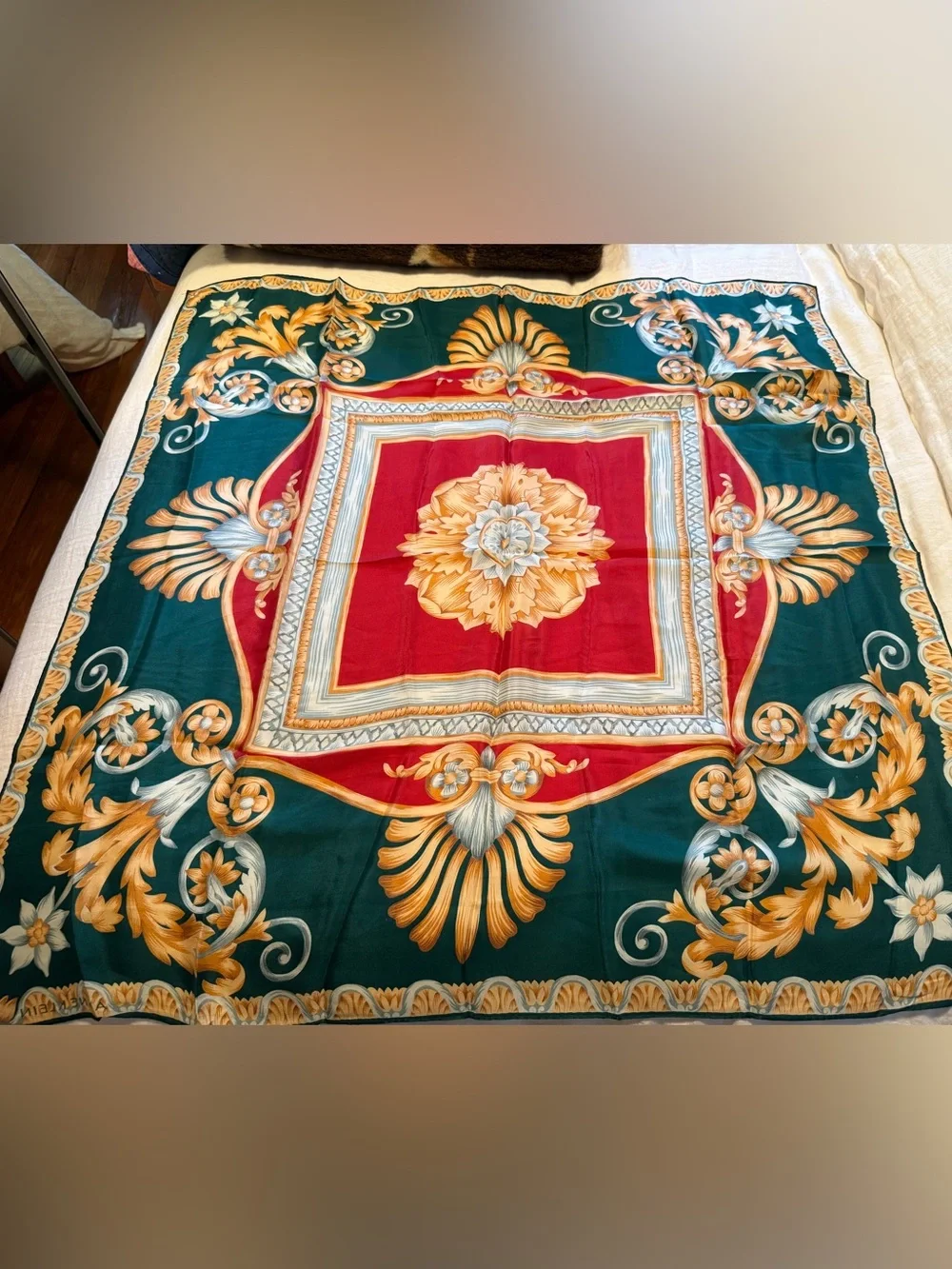 Anne Klein Collection XIIX Vintage 100% Silk Scarf